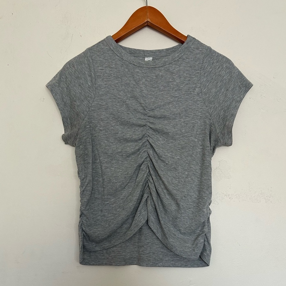 Old Navy  UltraLite All-Day Rib-Knit Ruched T-Shirt